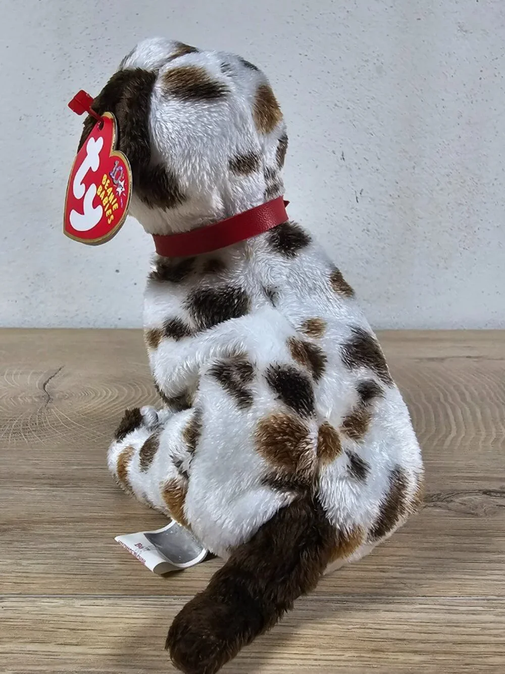 Ty Beanie Babies Bo Dalmatian Dog Beanbag Plush Toy Brown Spots w/ Tags VTG 2002